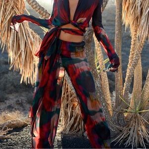 Rat & Boa Multicolor Sheer Trousers